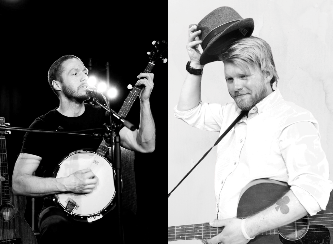 Jon Ola med banjo, og Halvor med gitar